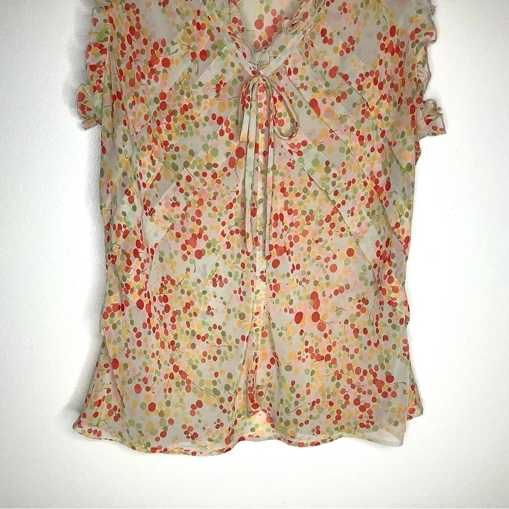 < Y2K Apostrophe Polka Dot Top > - Picture 3 of 6